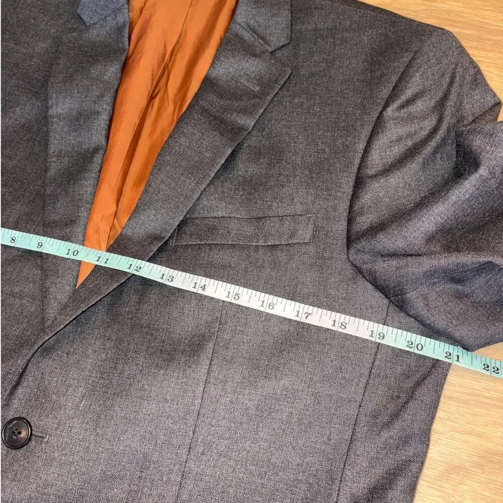 Jos. A. Bank Joseph slim fit dark gray suit jacket/blazer 2 button mens size 40S